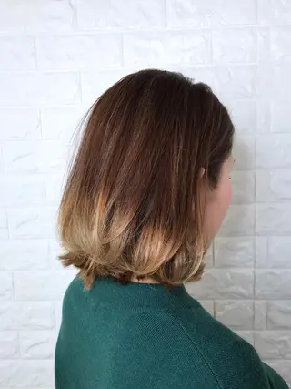 ミディアム カラー エイジングケア特化 美容師✂️山崎竜二のヘアスタイル