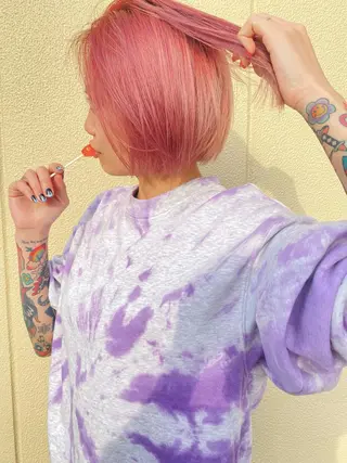 ショート カラー 🌈🌸あおき みちる🌟💗のヘアスタイル