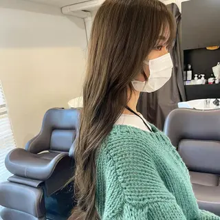 カラー ロング 髪質改善 Noe心斎橋店のヘアスタイル