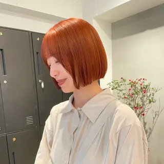 ショート カラー 透けるカラー 🫧かふうのヘアスタイル