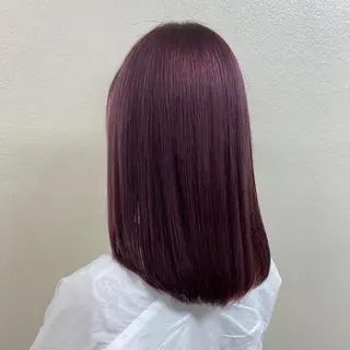 セミロング カラー MEI🎀垢抜けカラ ー🎀韓国styleのヘアスタイル