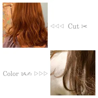 セミロング カラー 美容室moon所属・韓国スタイル🇰🇷 annaのヘアスタイル