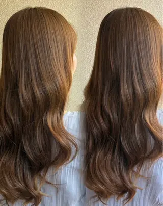 ロング カラー SALOWIN浦和所属・齋藤 沙耶佳のヘアスタイル