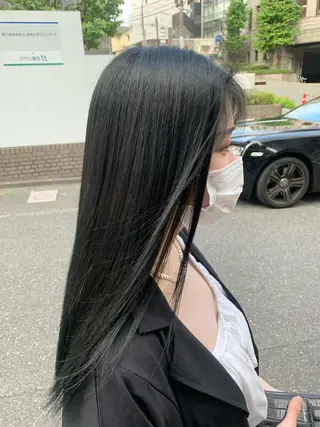 ロング カラー パーマ ヘアアレンジ 髪質改善/縮毛矯正 艶カラー/珠聡のヘアスタイル