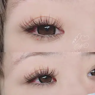 カラー マツエク・マツパ アイブロウ パーフェクトウィンク ちぢいわみのりのマツエク・マツパデザイン