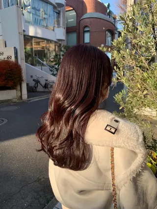 ロング カラー ヘアアレンジ 🦋韓国ヘア 坂本 菜摘🦋のヘアスタイル