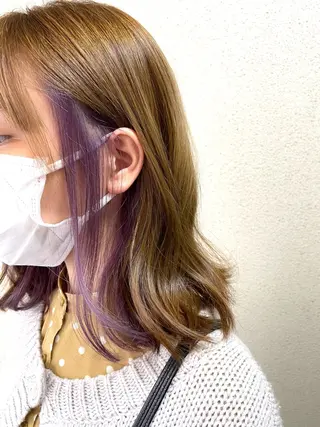 セミロング カラー モデル募集🐾 Mioのヘアスタイル