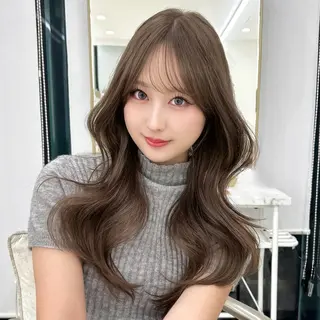 ロング 韓国顔まわり/前髪 /レイヤー/いつきのヘアスタイル