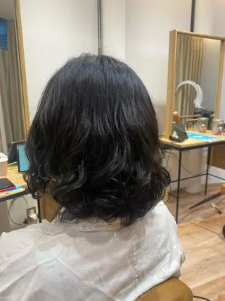 ミディアム パーマ ❤️パーマ美容師✂︎ 井口美緒のヘアスタイル