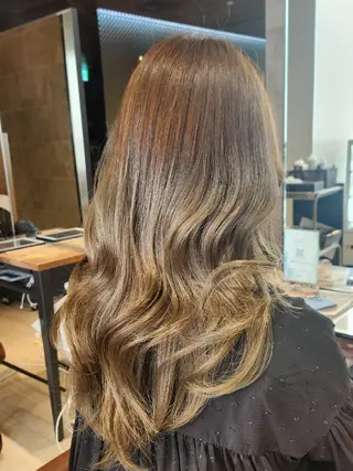 セミロング Nanako。/韓国 ヘア/顔周りカットのヘアスタイル