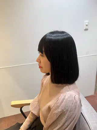 ミディアム ショート／ミニボブ マンツーマン/マユコのヘアスタイル