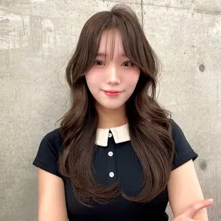 ロング カラー 韓国ヘア🇰🇷 レイヤー/芝春樹のヘアスタイル
