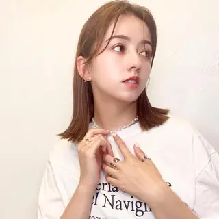 ミディアム カラー Sana / 韓国ヘア / カラーのヘアスタイル