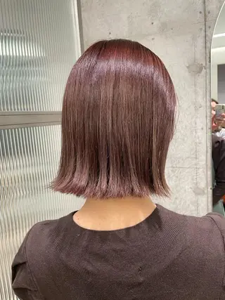 ショート カラー パーソナルカラー 藤本夢のヘアスタイル