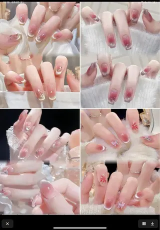 ミディアム Hanaai Salon新大久保店のネイルデザイン