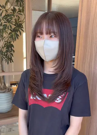 ロング カラー 【透明感カラー】/ 【レイヤー】保坂拓也のヘアスタイル