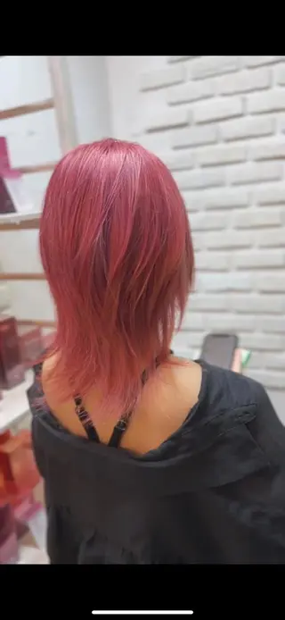 ミディアム カラー メンズパーマ 本多のヘアスタイル