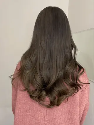 ロング カラー グレージュ/ベージュ /経堂/sana🌱のヘアスタイル