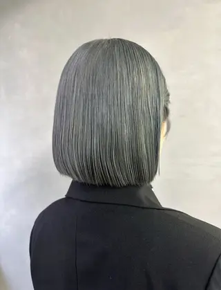 ミディアム カラー 似合わせ小顔ショート /akane🐰♥️のヘアスタイル