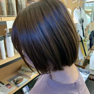 ショート 艶髪color💎髪 質改善ストレート大吉のヘアスタイル