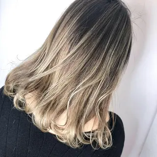 セミロング カラー Lien 深井店のヘアスタイル