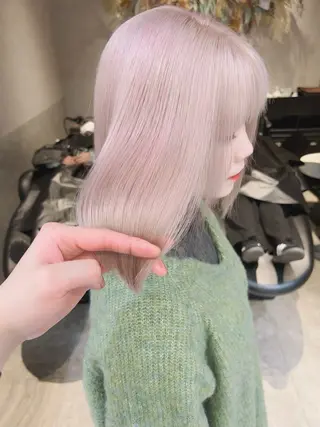 ミディアム カラー Aster れおんのヘアスタイル
