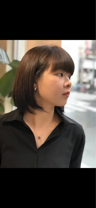 ミディアム カラー 久保 敏之のヘアスタイル