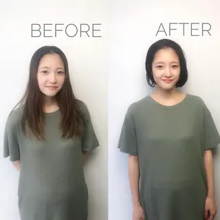 ショート カラー パーマ 岩田菜央 《武蔵小杉》のヘアスタイル