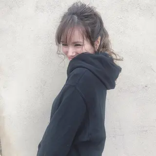 セミロング カラー パーマ ヘアアレンジ 【tejina】 ochiのヘアスタイル