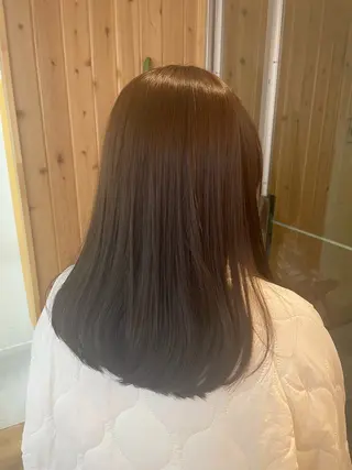 セミロング カラー lift by mag所属・ユナ ナチュラル／透明感のヘアスタイル