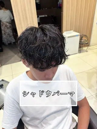 パーマ メンズ 波巻きスパイラル・ カルマ/aoiのヘアスタイル
