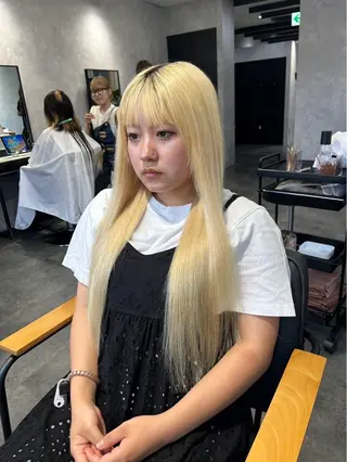ロング Fi-Ne 横浜所属・✨プルエクステ✨/ モデル募集🍑のヘアスタイル