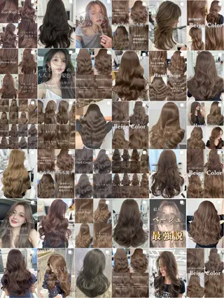 ロング カラー 顔まわりの神様✨ 透明感カラー藤嶋秀幸のヘアスタイル