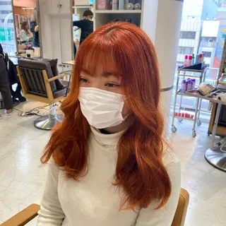 ロング カラー 韓国・網紅 🦋HONOKA🦋のヘアスタイル