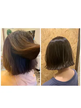 ショート カラー A10+α所属・加茂 しのぶのヘアスタイル