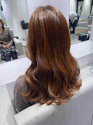 セミロング 銀座/髪質改善/韓国 カラー🍓原田侑依のヘアスタイル