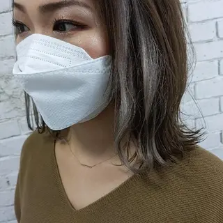 ミディアム nameless髪質 改善ブリーチ心斎橋のヘアスタイル