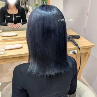 ミディアム カラー 彩桜/艶カラー/小顔 に見せるカット✂のヘアスタイル