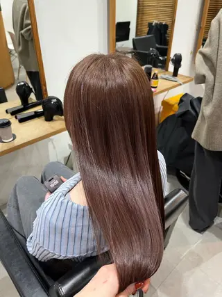 ロング カラー ✨🎨ブリーチなし 透明感カラー✨美友のヘアスタイル
