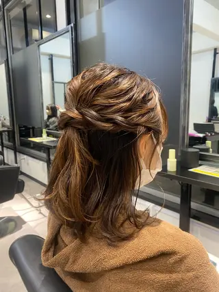 ミディアム JILL    hair所属・maki💖 ボブ/縮毛矯正のヘアスタイル