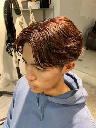 パーマ メンズ パーマ特化/フェザー パーマシャドウ/真生のヘアスタイル