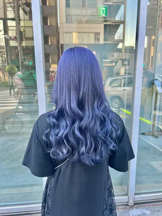 ロング カラー ワインレッド 🍒KAHOのヘアスタイル