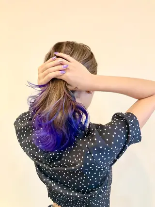 セミロング カラー Hair make VERDA所属・宮下 耕平のヘアスタイル