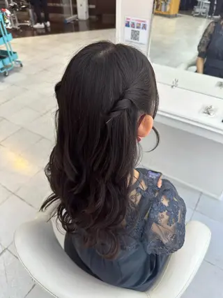 ロング ヘアアレンジ エクステ♡ヘアメ 内村麻衣のヘアスタイル