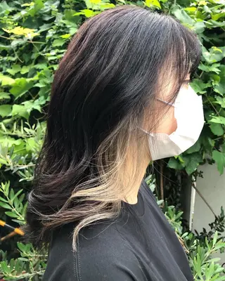 セミロング カラー edge.所属・くまがい みゆ【edge.】のヘアスタイル