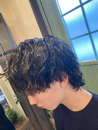 ミディアム パーマ メンズ パーマが得意な【最高 悠斗】のヘアスタイル
