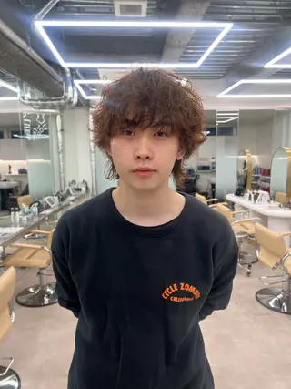 パーマ ✨ブリーチ/顔周り レイヤー¦YUKA✨のヘアスタイル