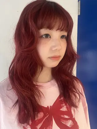 ロング AOI ハイトーン/ボブのヘアスタイル