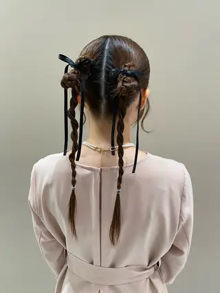 ヘアアレンジ ベージュ/アレンジ /横浜/杉本千夏のヘアスタイル