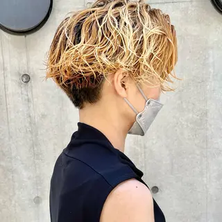 ショート パーマ ショートボブ縮毛矯正 髪質改善のプロ山道潤のヘアスタイル